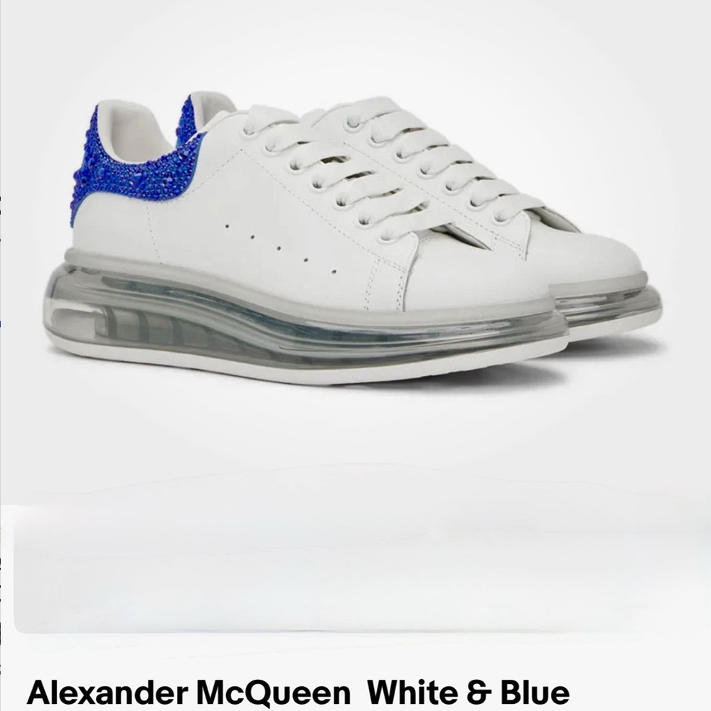 Alexander Mcqueen Larry sneakers Blue Rhinestones
